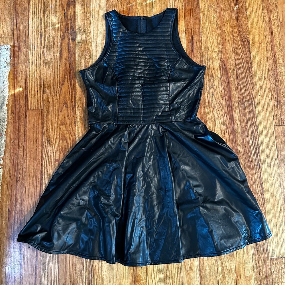 Blackmilk | Pleather Skater Dress